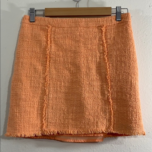 5 for 20 Kenar coral peach tweed mini skirt - Picture 9 of 9
